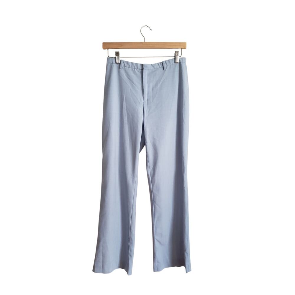 Gap Wool Blend Mid Rise Straight Leg Pants Blue Size 4A